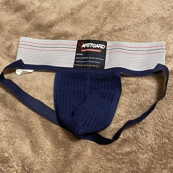Navy SafeTGard Jockstrap - Picture 1 of 2